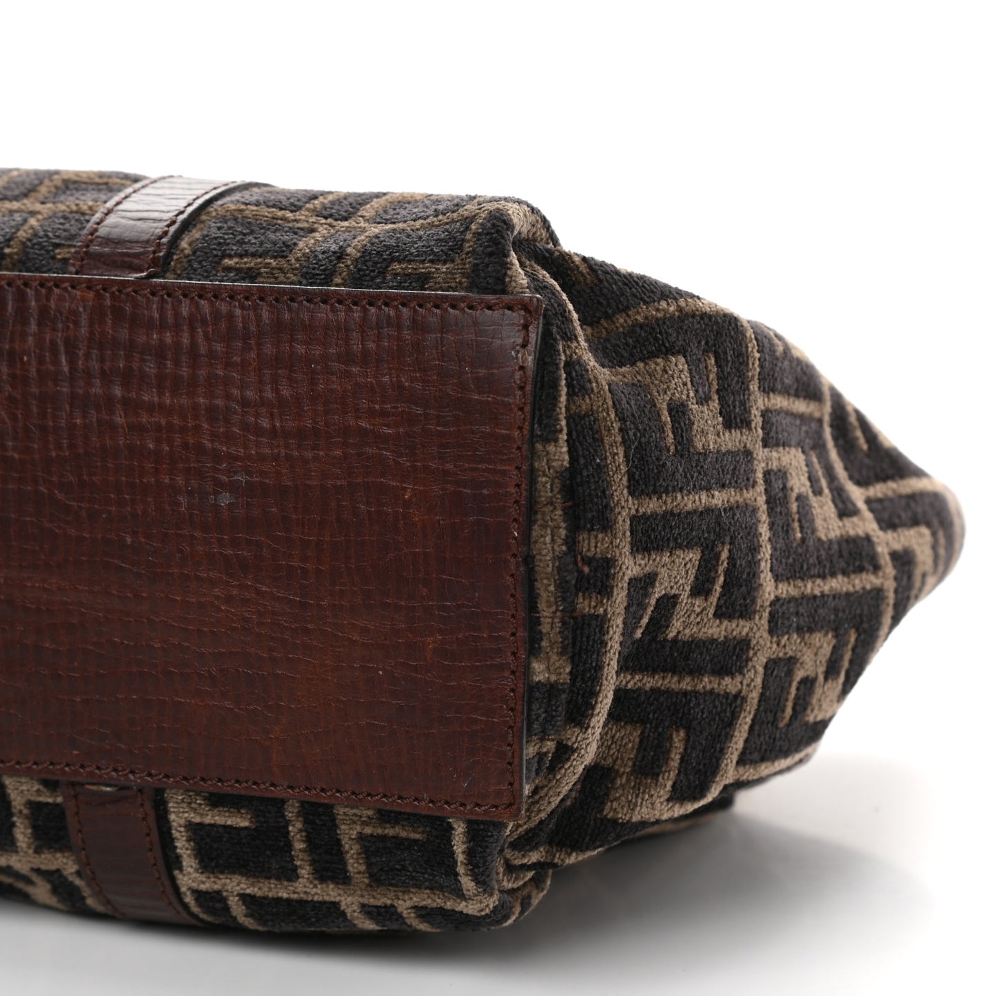 Velvet Zucca Vitello Forever Shoulder Bag Fango Grigio Bruciato