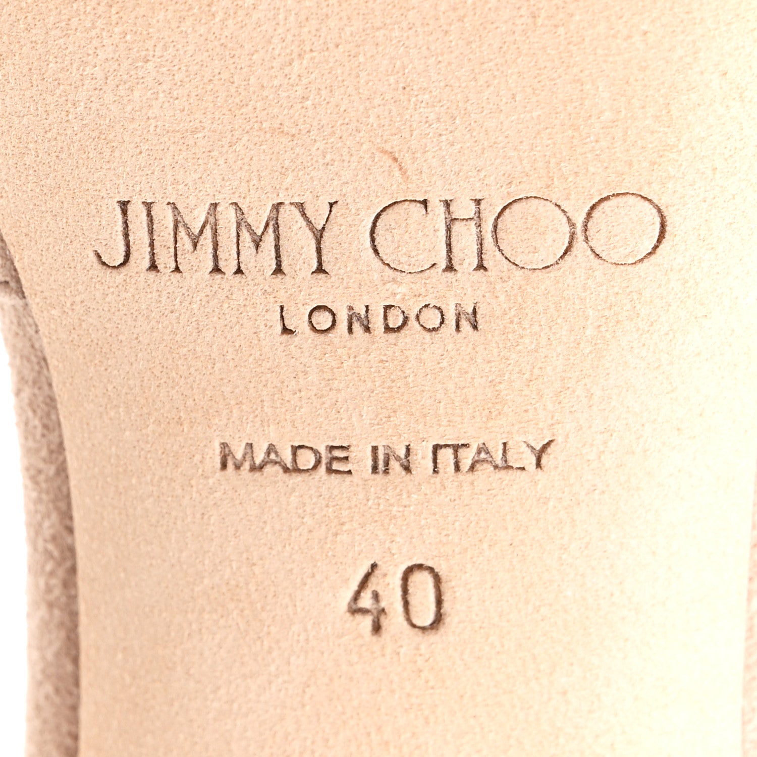 Jimmy Choo Suede Crystal Bee 85 Pumps 40 Ballet Pink 7 of 9