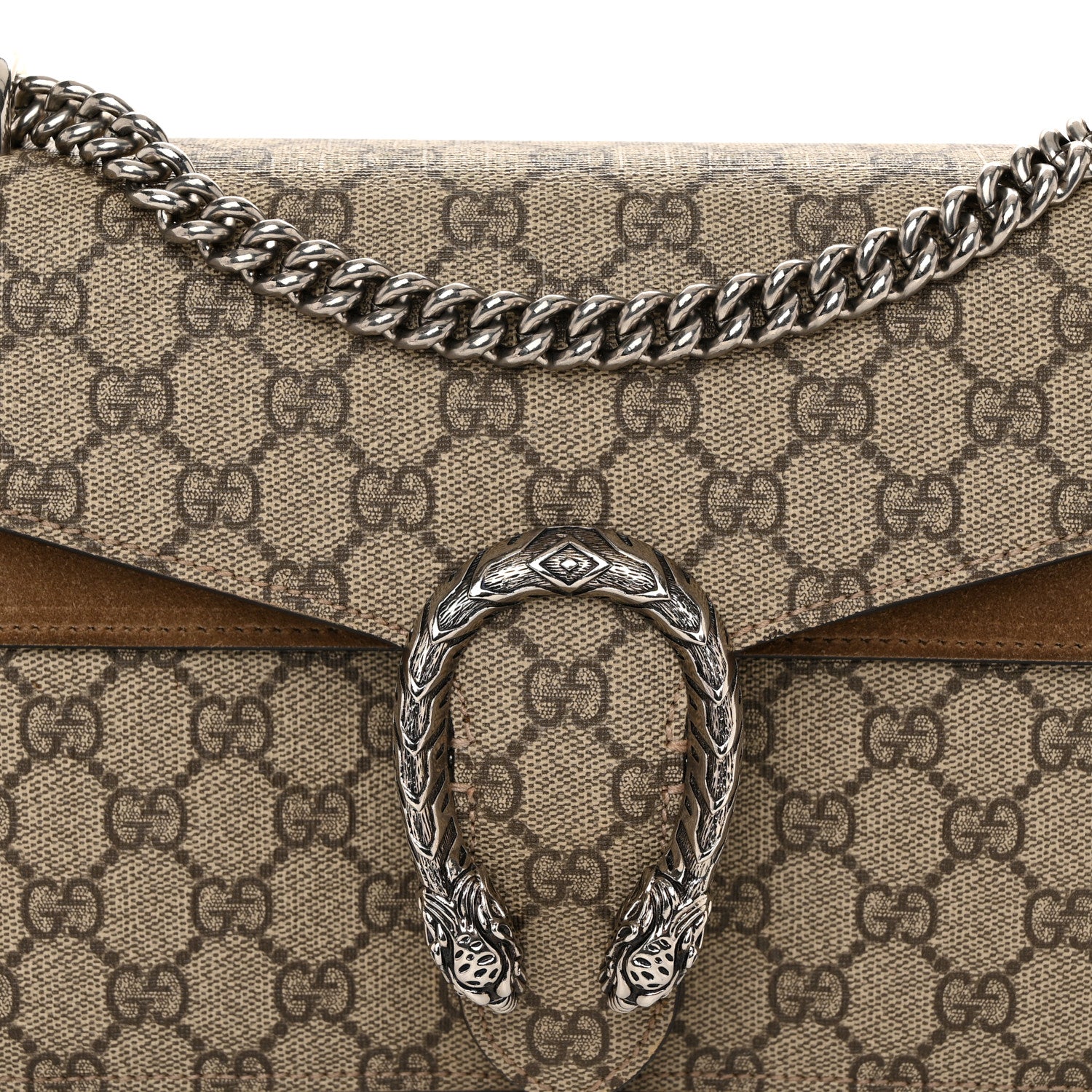 Gucci GG Supreme Monogram Small Dionysus Shoulder Bag Taupe 8 of 15