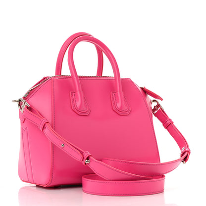 Givenchy Shiny Lord Calfskin Mini Antigona Shocking Pink 3 of 14