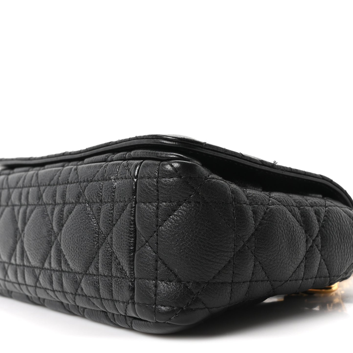 Calfskin Cannage Small Caro Bag Black