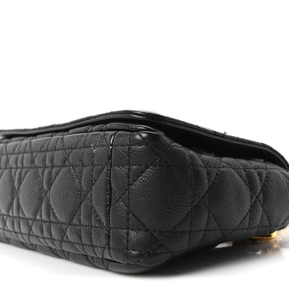 Christian Dior Calfskin Cannage Small Caro Bag Black 9 of 10