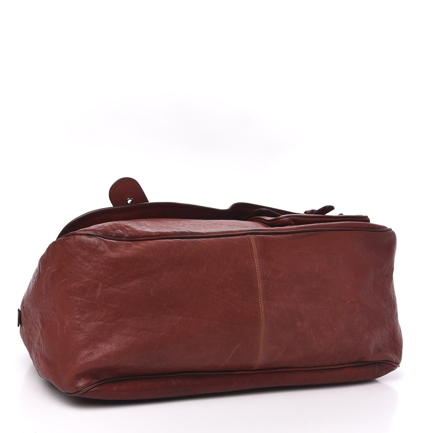 Calfskin Medium Gaucho Double Saddle Bag Red