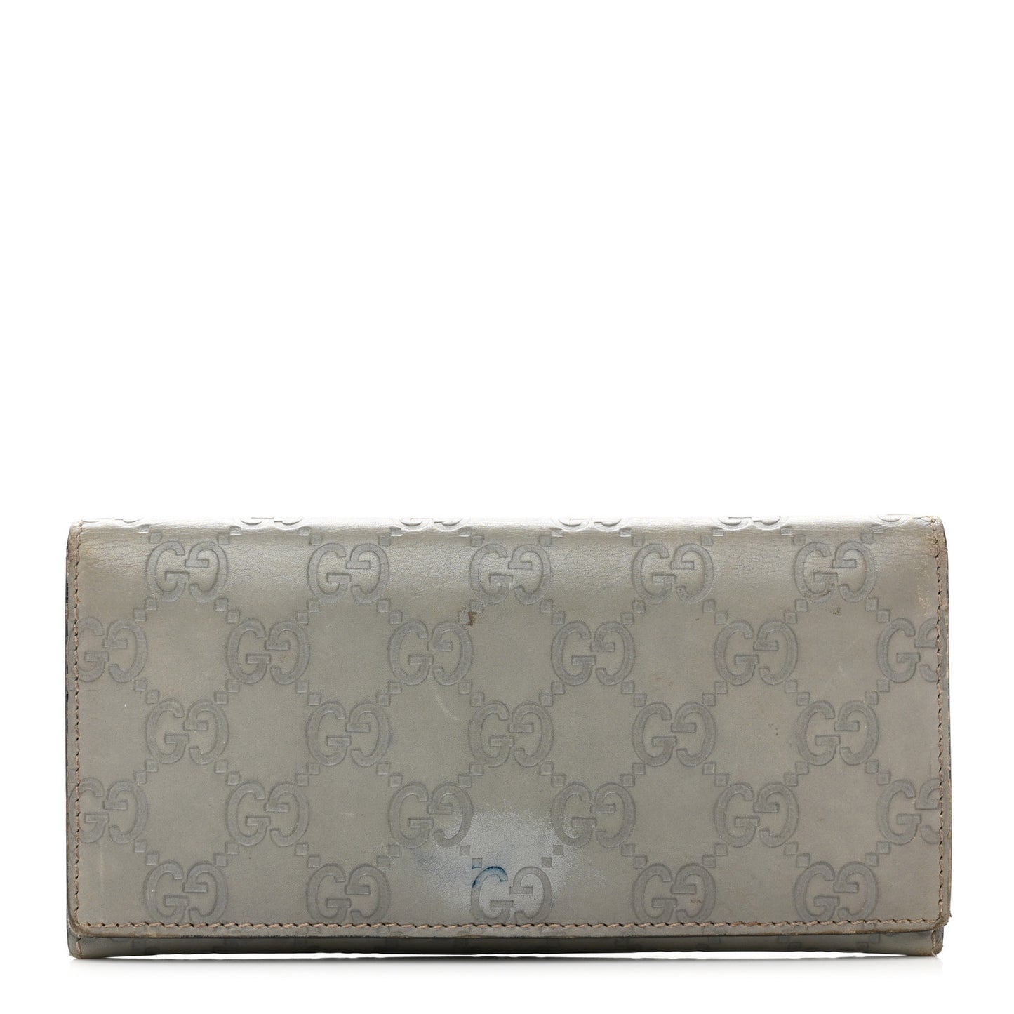 Guccissima Continental Flap Wallet Grey