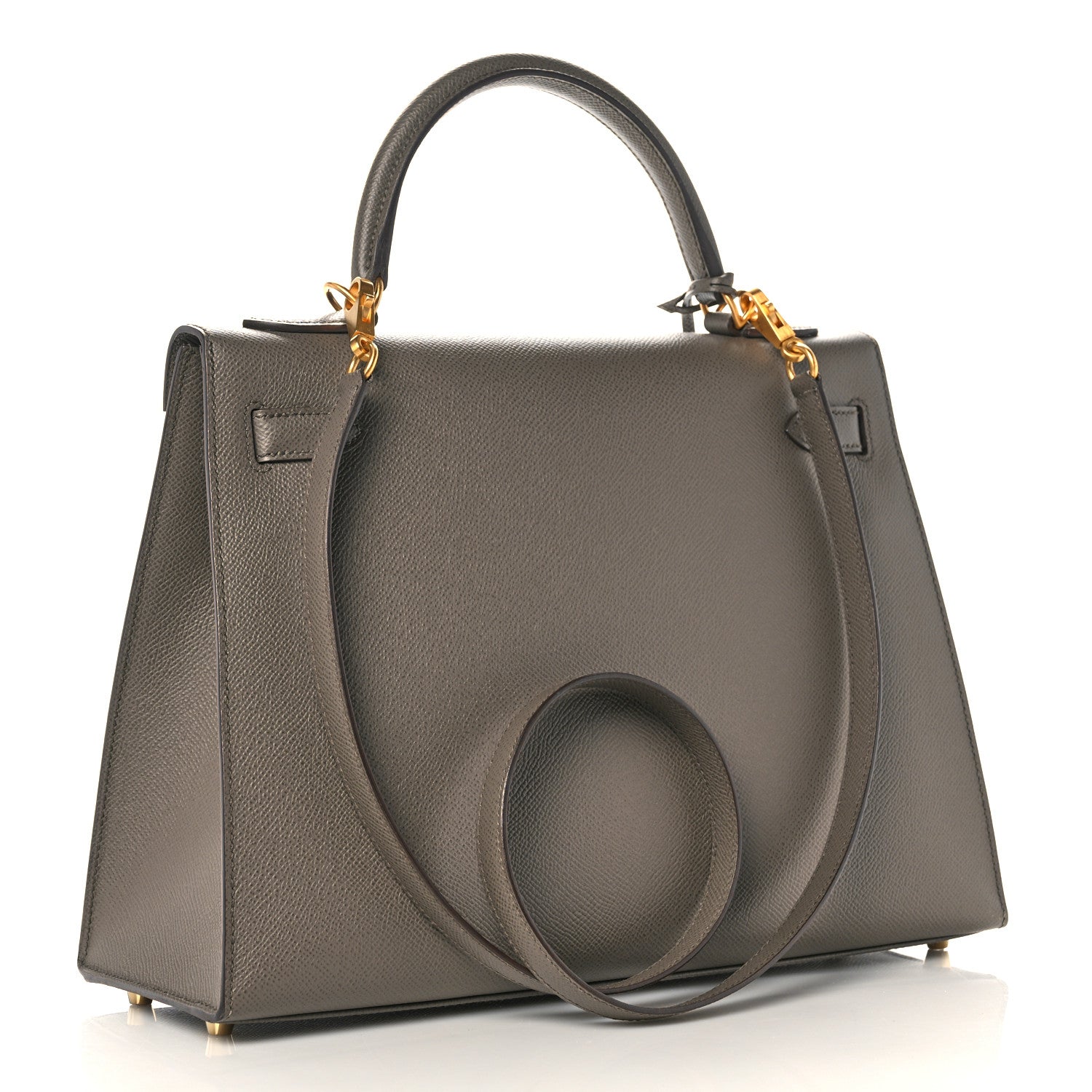 Hermes Epsom Horseshoe Kelly Sellier 32 Etain 3 of 38