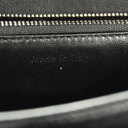 Celine Spazzolato Calfskin Classic Box Medium Flap Black 7 of 7