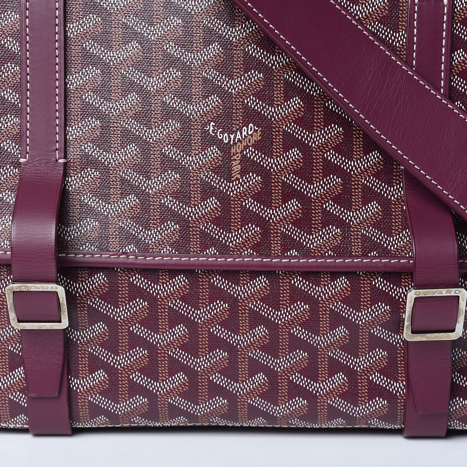 Goyard Goyardine Belvedere GM Messenger Bag Bordeaux 7 of 9
