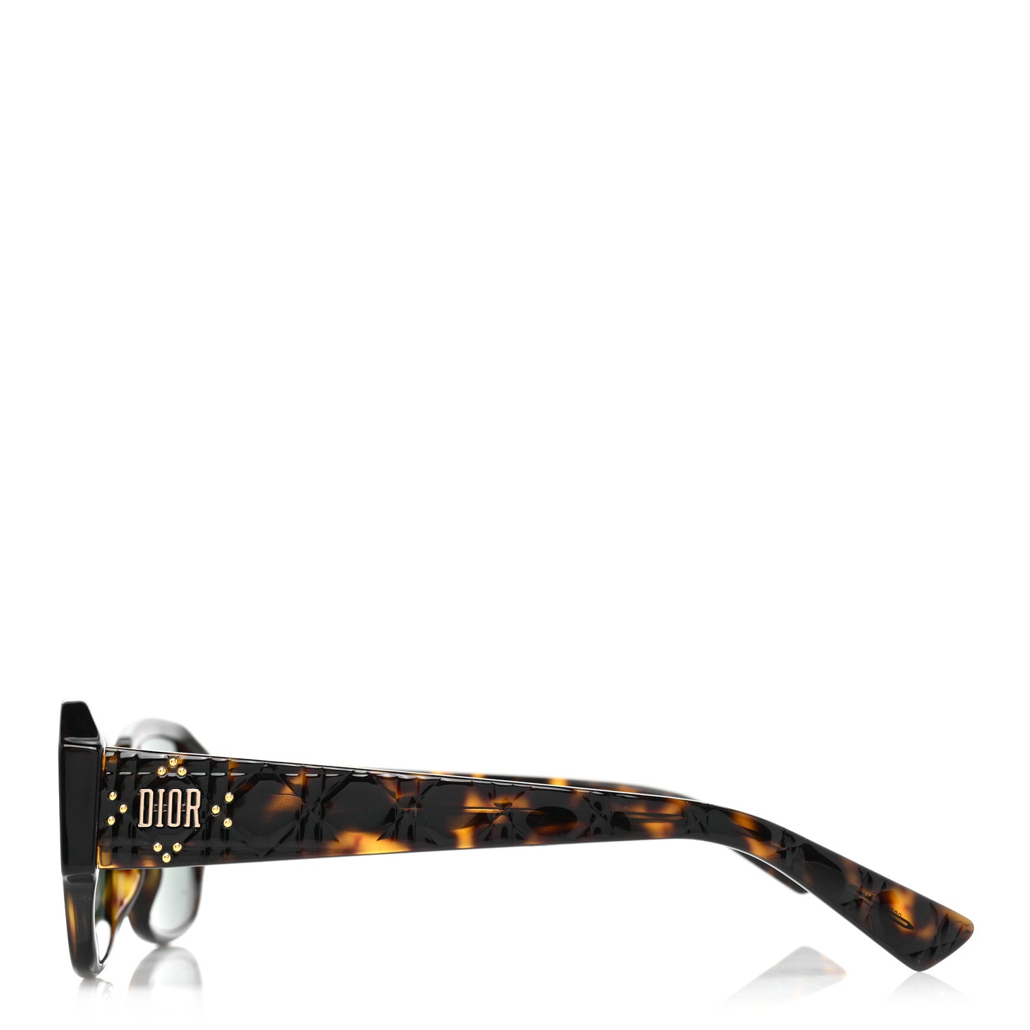 Christian Dior Acetate Cannage Lady Dior Studs Sunglasses Havana 3 of 8