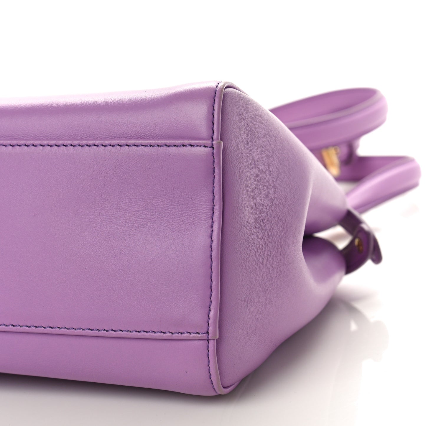 Nappa Stacked Bar Mini Peekaboo Iconic Satchel Violetta