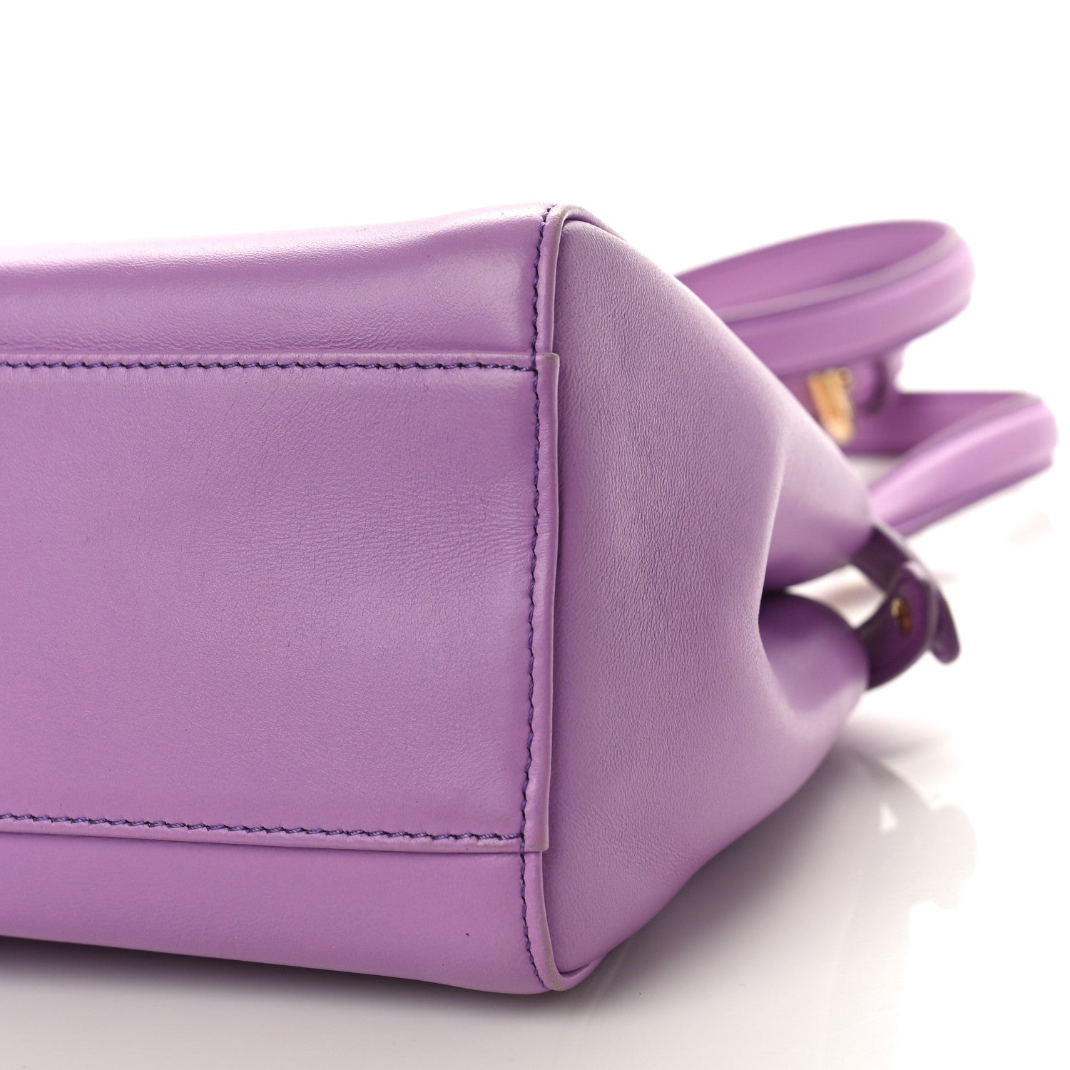 Fendi Nappa Stacked Bar Mini Peekaboo Iconic Satchel Violetta 8 of 8