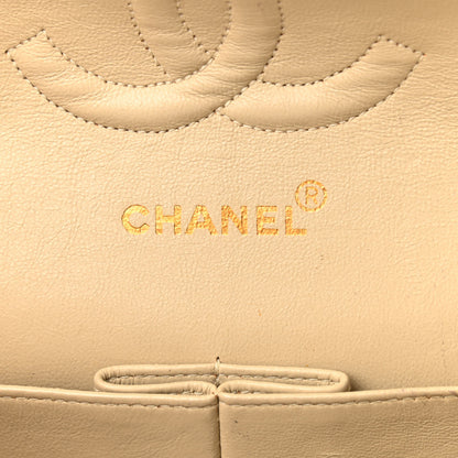 Chanel Lambskin Quilted Medium Double Flap Light Beige 6 of 12