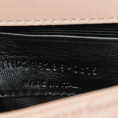 Saint Laurent Sheepskin Matelasse Chevron Monogram Classic Baby Chain Bag Pale Pink 8 of 8