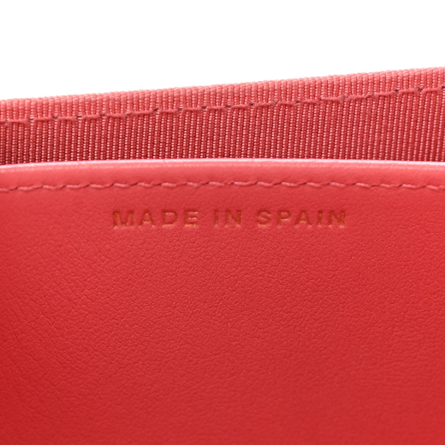 Metallic Caviar Quilted Flap Card Holder Pink