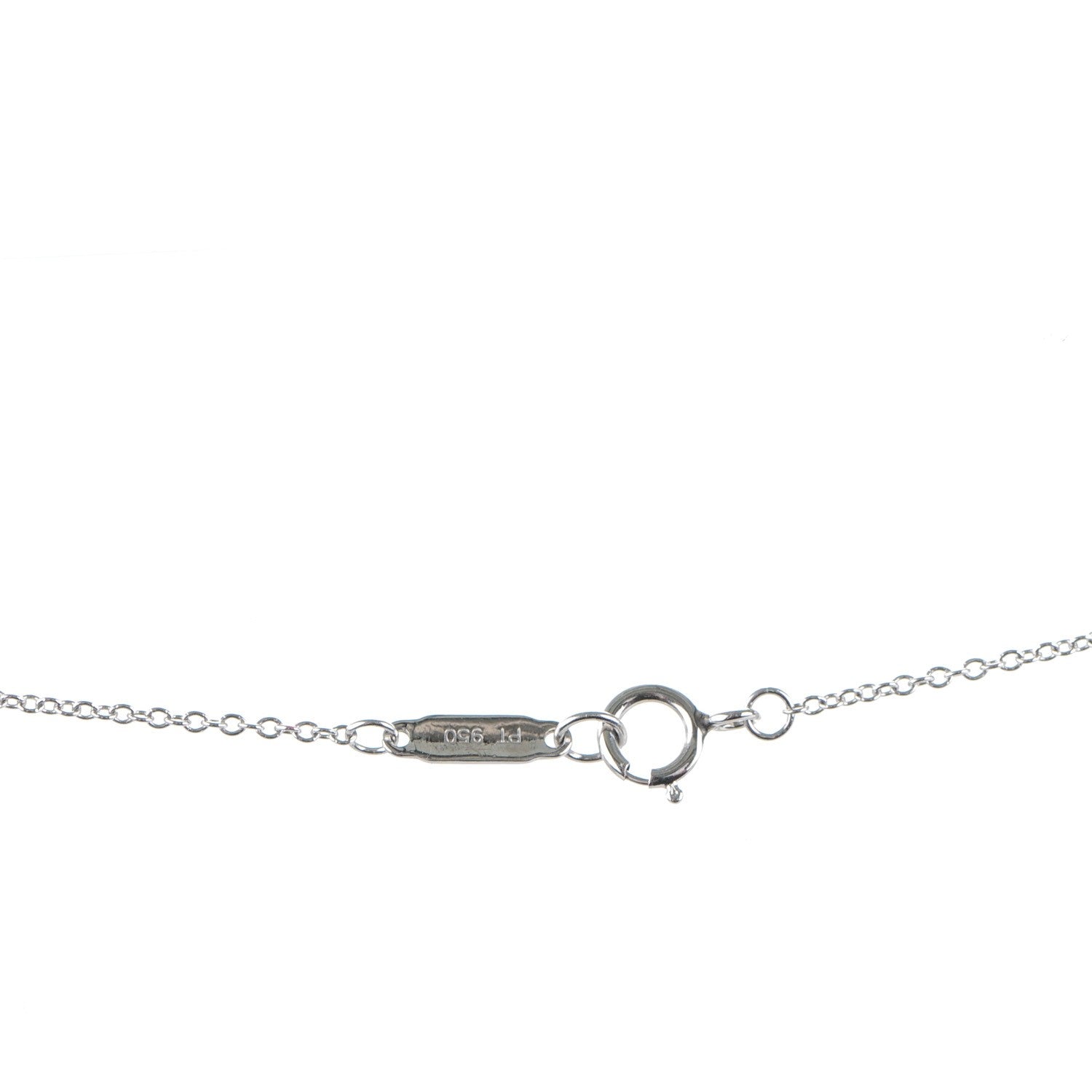 Tiffany Platinum Diamond Metro Heart Pendant Necklace 4 of 6