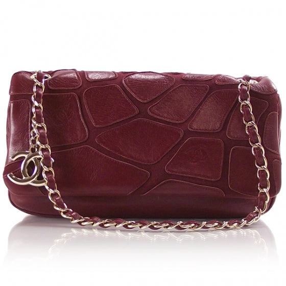 Leather Jersey Scales Flap Red