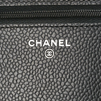Chanel Caviar Quilted Wallet on Chain WOC Black 6 of 9