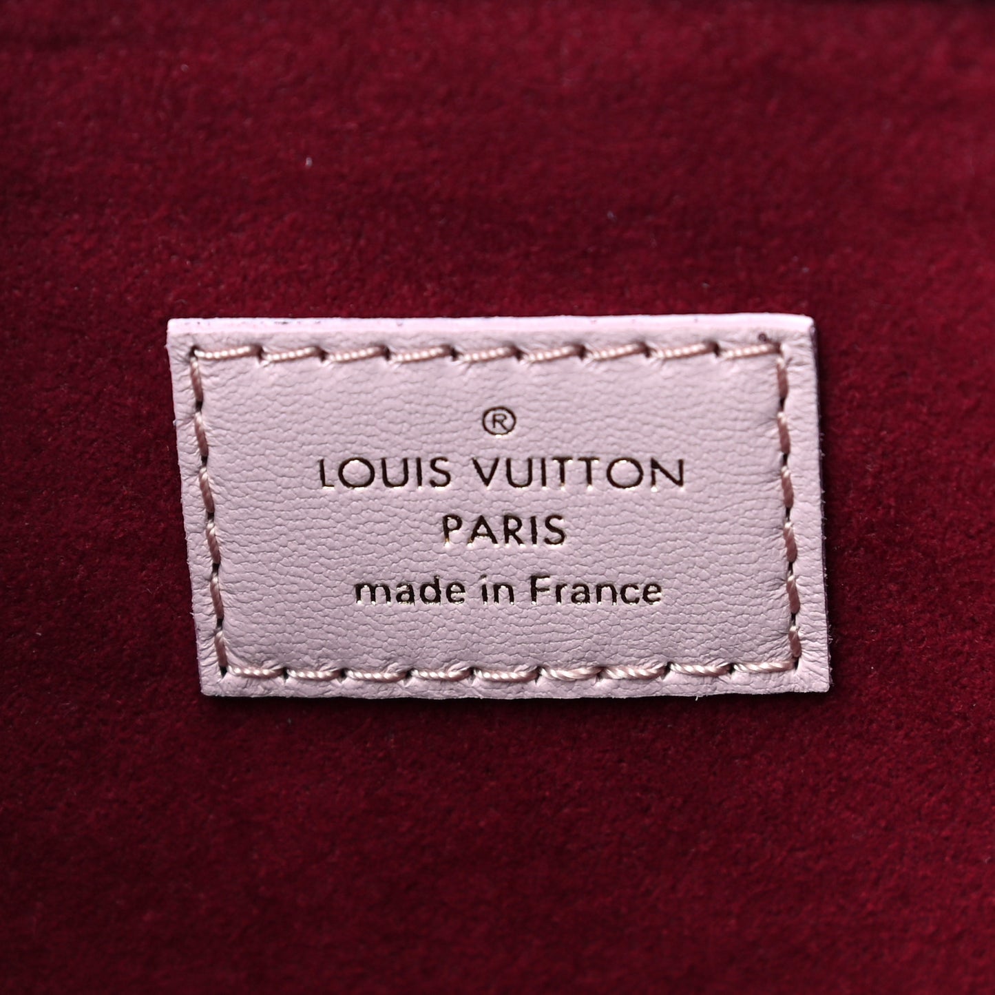 Lambskin Embossed Monogram Coussin PM Rose