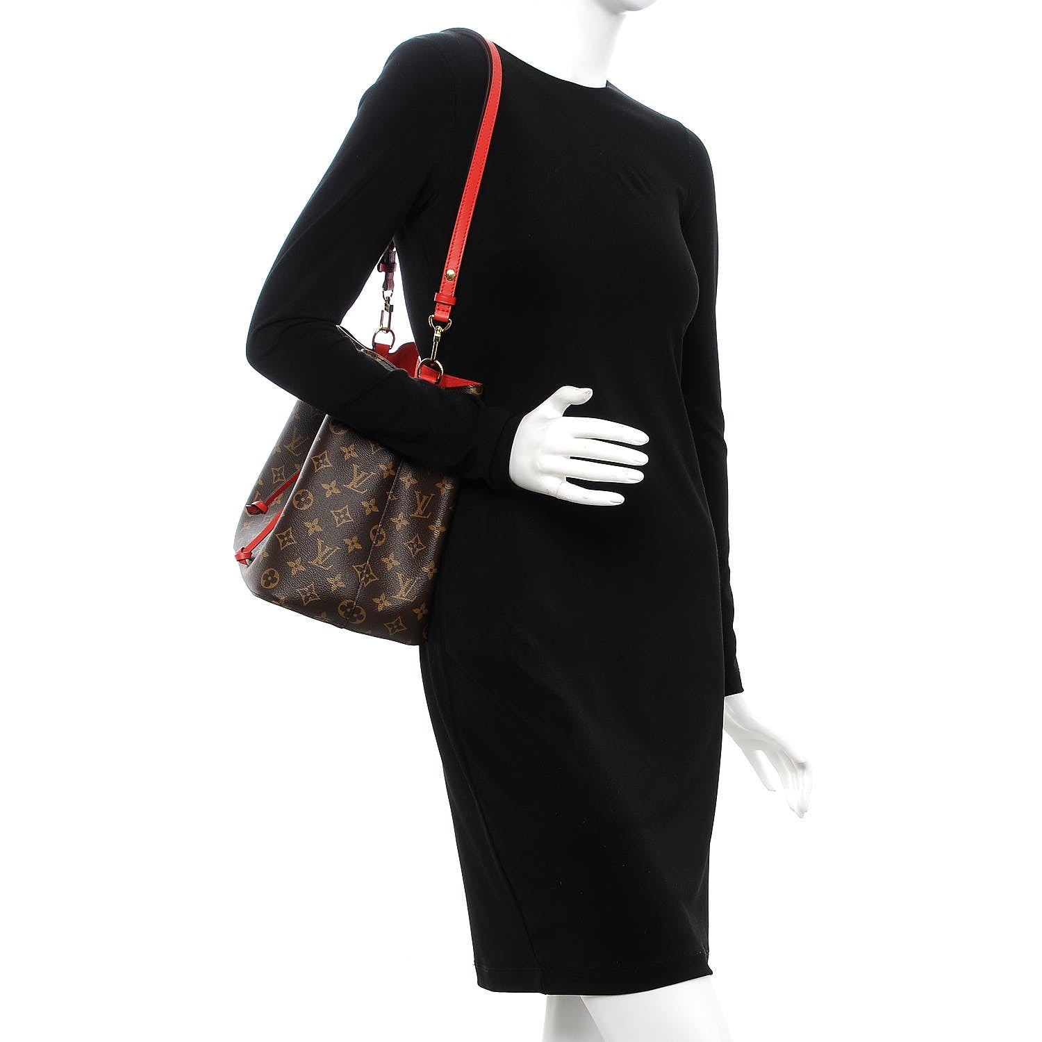 Louis Vuitton Monogram Neonoe MM Coquelicot 2 of 7