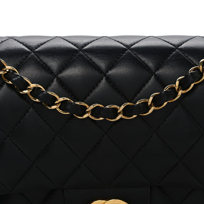Chanel Lambskin Quilted Medium Double Flap Black 8 of 10
