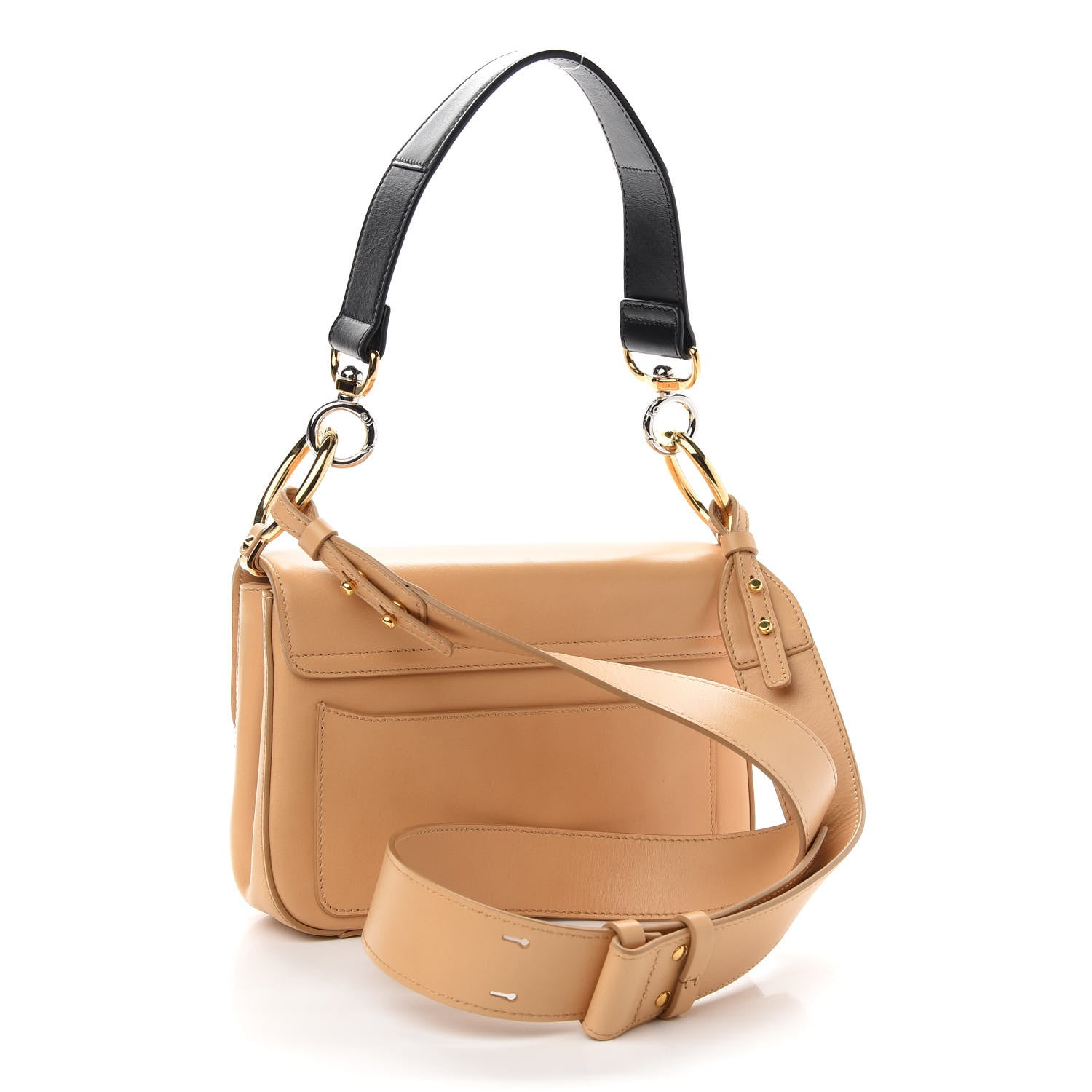 Chloe Calfskin Small C Double Carry Autumnal Brown 3 of 9