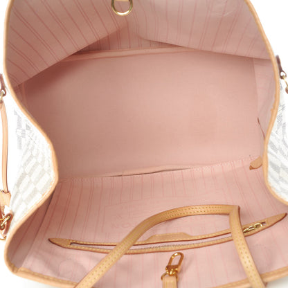 Louis Vuitton Damier Azur Neo Neverfull MM Rose Ballerine 5 of 12