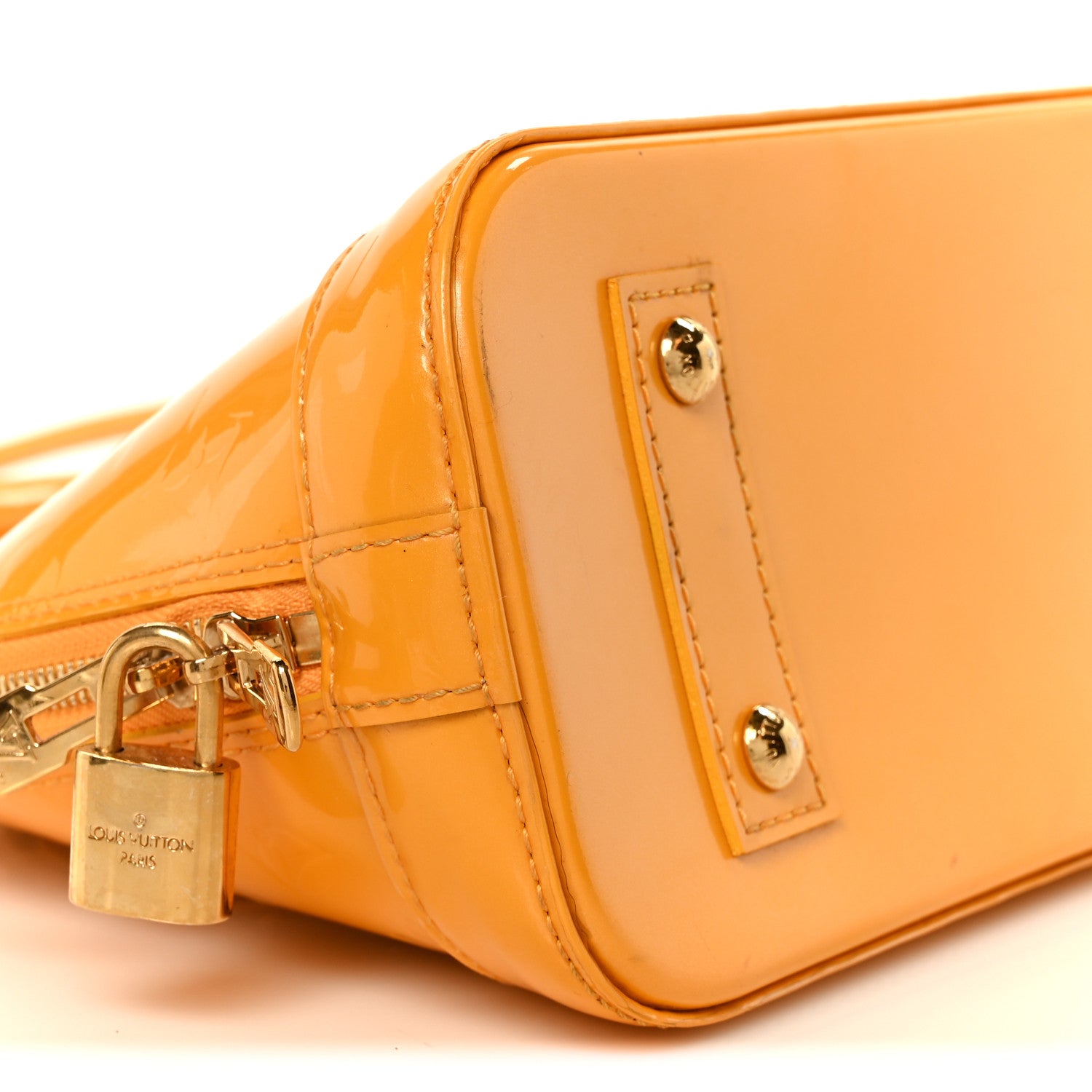 Louis Vuitton Vernis Alma BB Jaune Passion 9 of 12