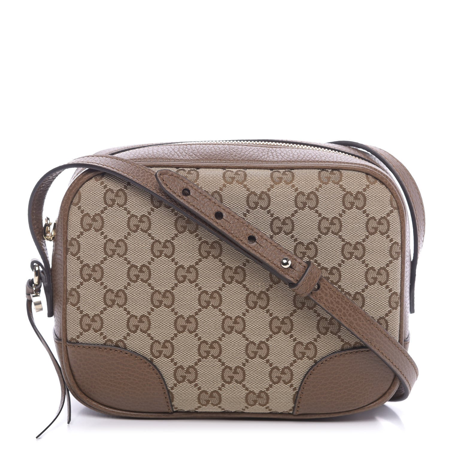 Gucci Monogram Mini Bree Messenger Bag Beige Tabacco 1 of 12