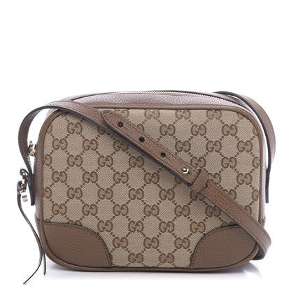 Gucci Monogram Mini Bree Messenger Bag Beige Tabacco 1 of 12