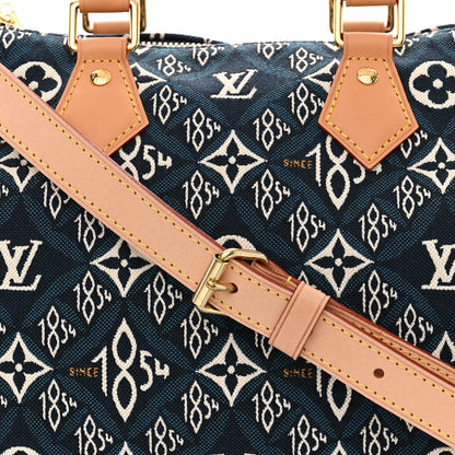 Louis Vuitton Jacquard Since 1854 Speedy Bandouliere 25 Blue 8 of 10