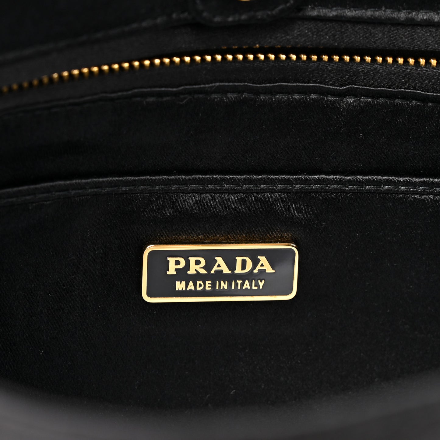 Satin Pochette Bag Black