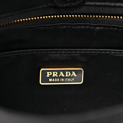 Prada Satin Pochette Bag Black 6 of 9
