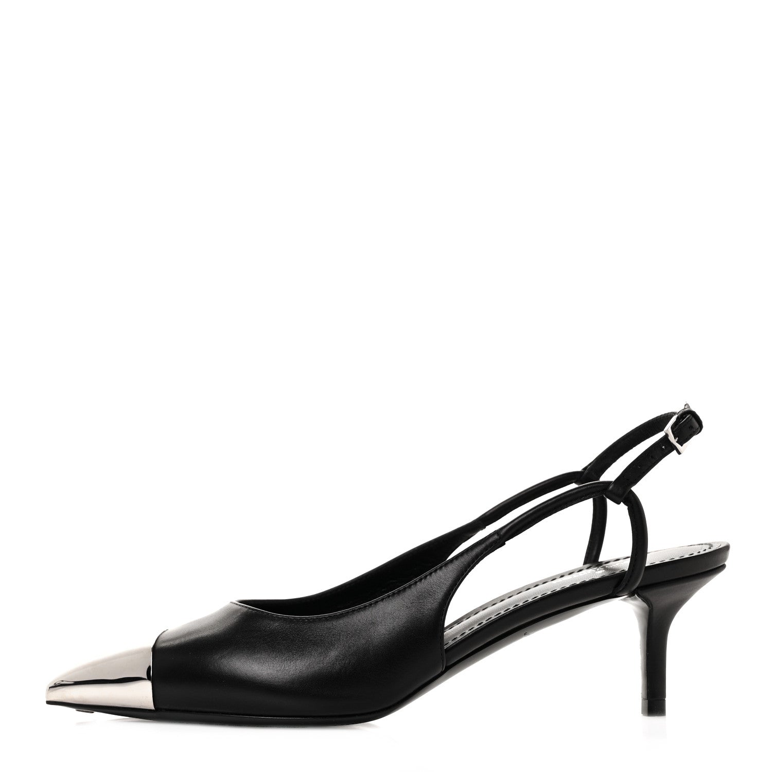 Louis Vuitton Calfskin Urban Twist Slingback Pumps 36 Black 1 of 9
