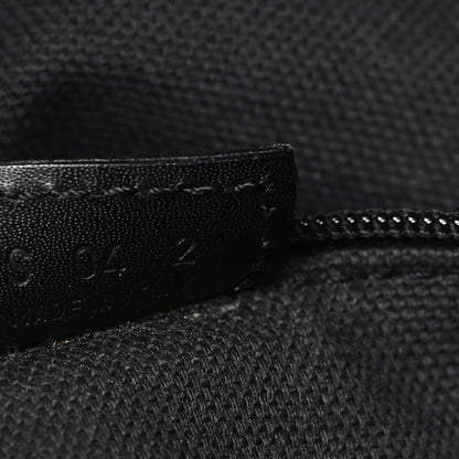 Burberry Grainy Calfskin House Check Horn Toggle Tote Black 7 of 9