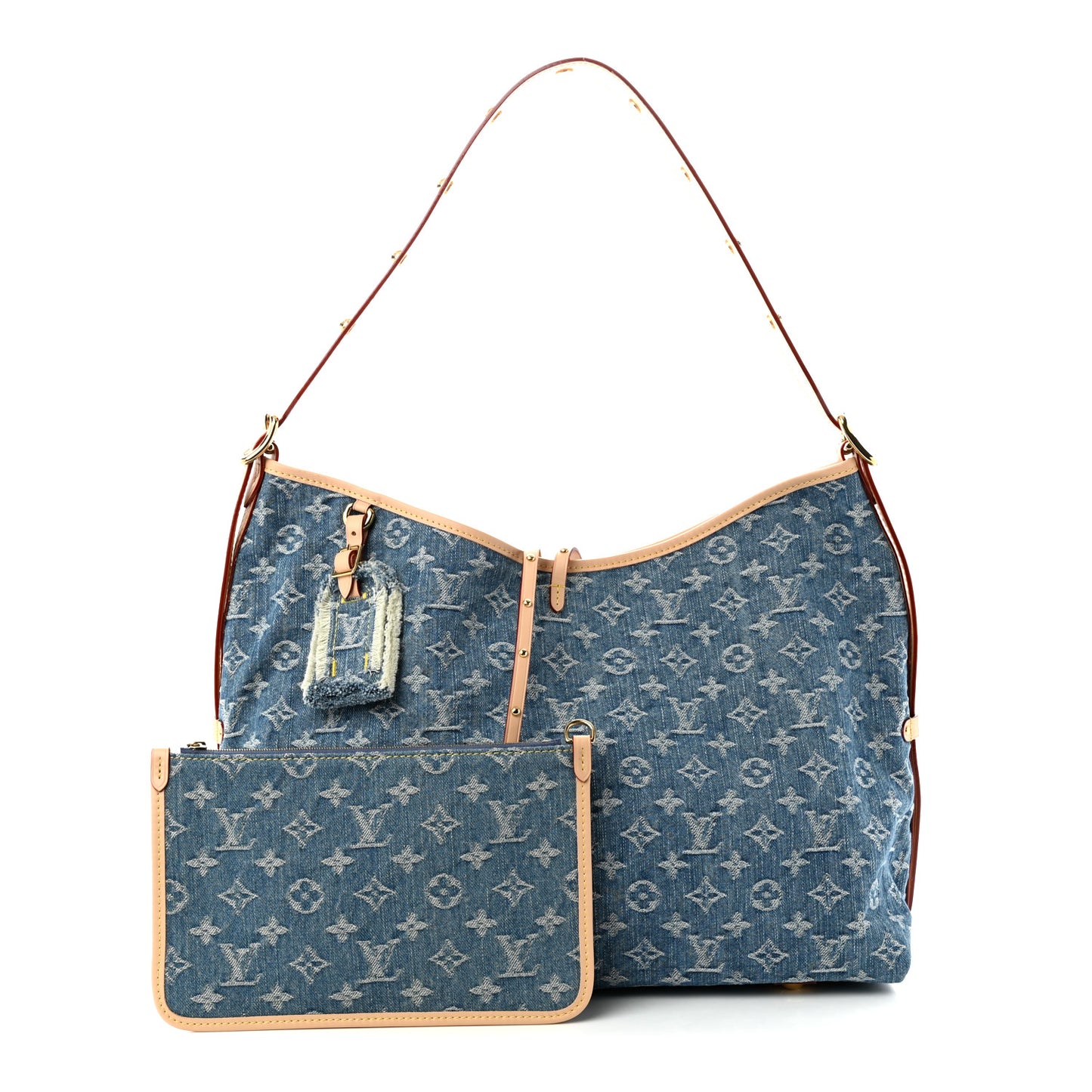 Monogram Denim CarryAll MM Blue