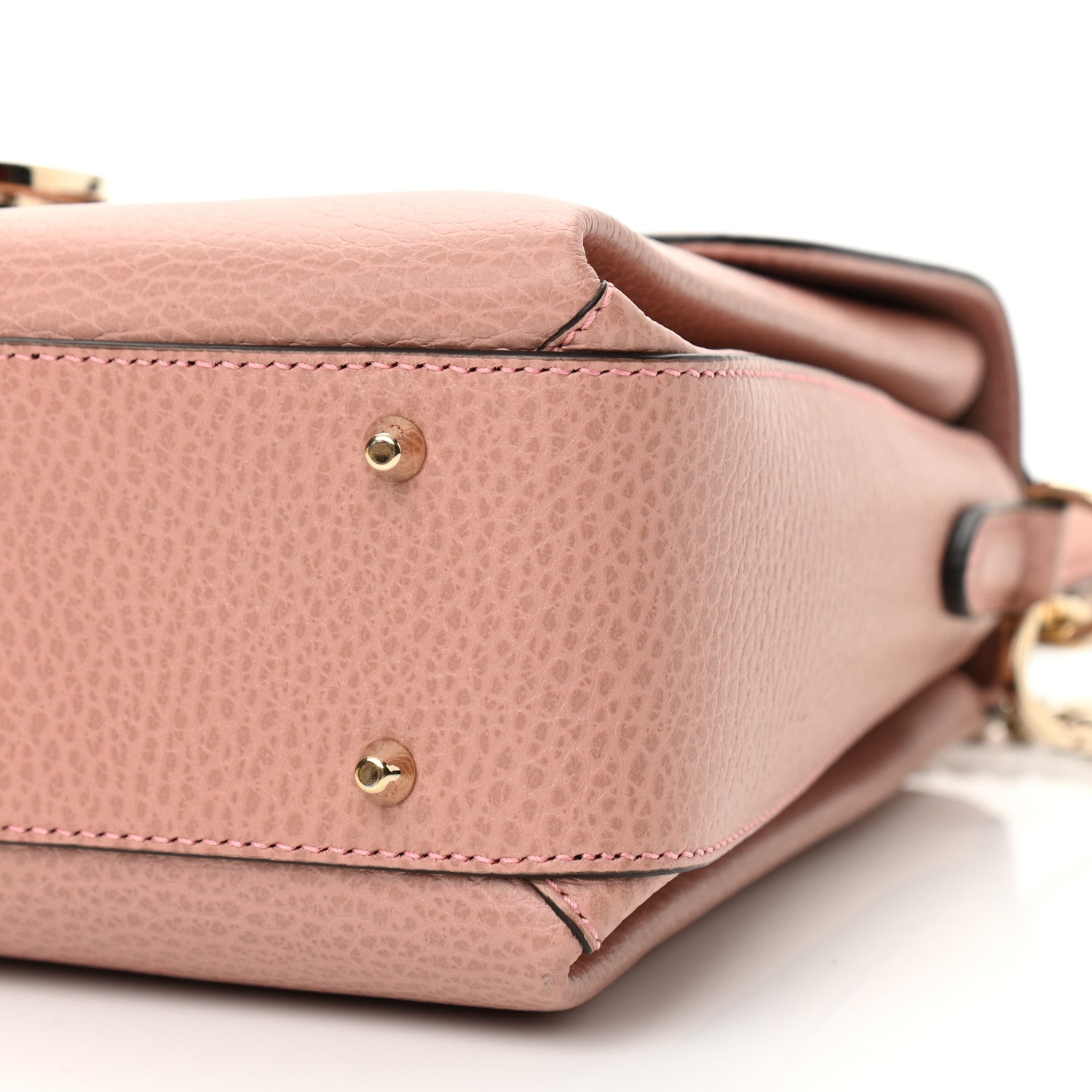 Gucci Dollar Calfskin Interlocking G Top Handle Shoulder Bag Soft Pink 10 of 10