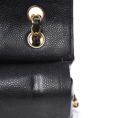 Chanel Caviar Quilted Medium Double Flap Black 10 of 22
