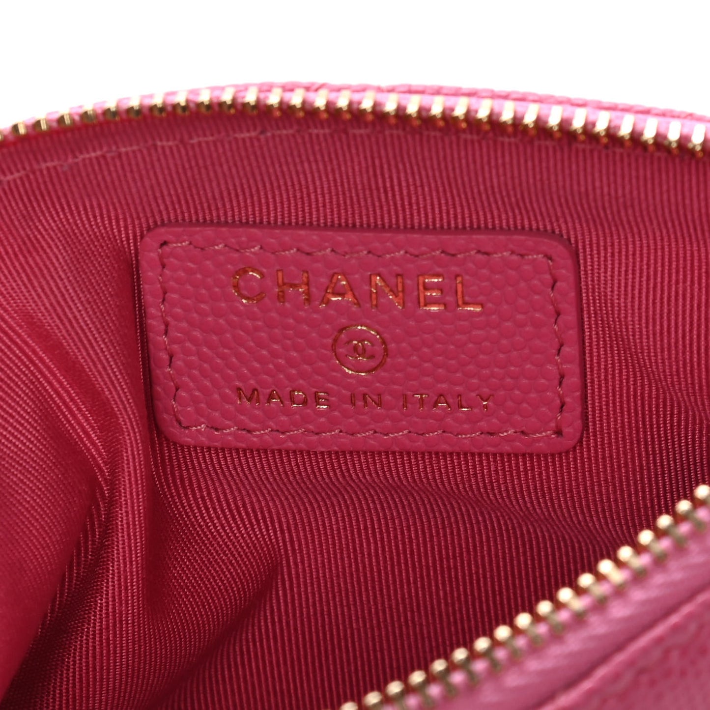 Caviar Quilted Small Cosmetic Case Pink