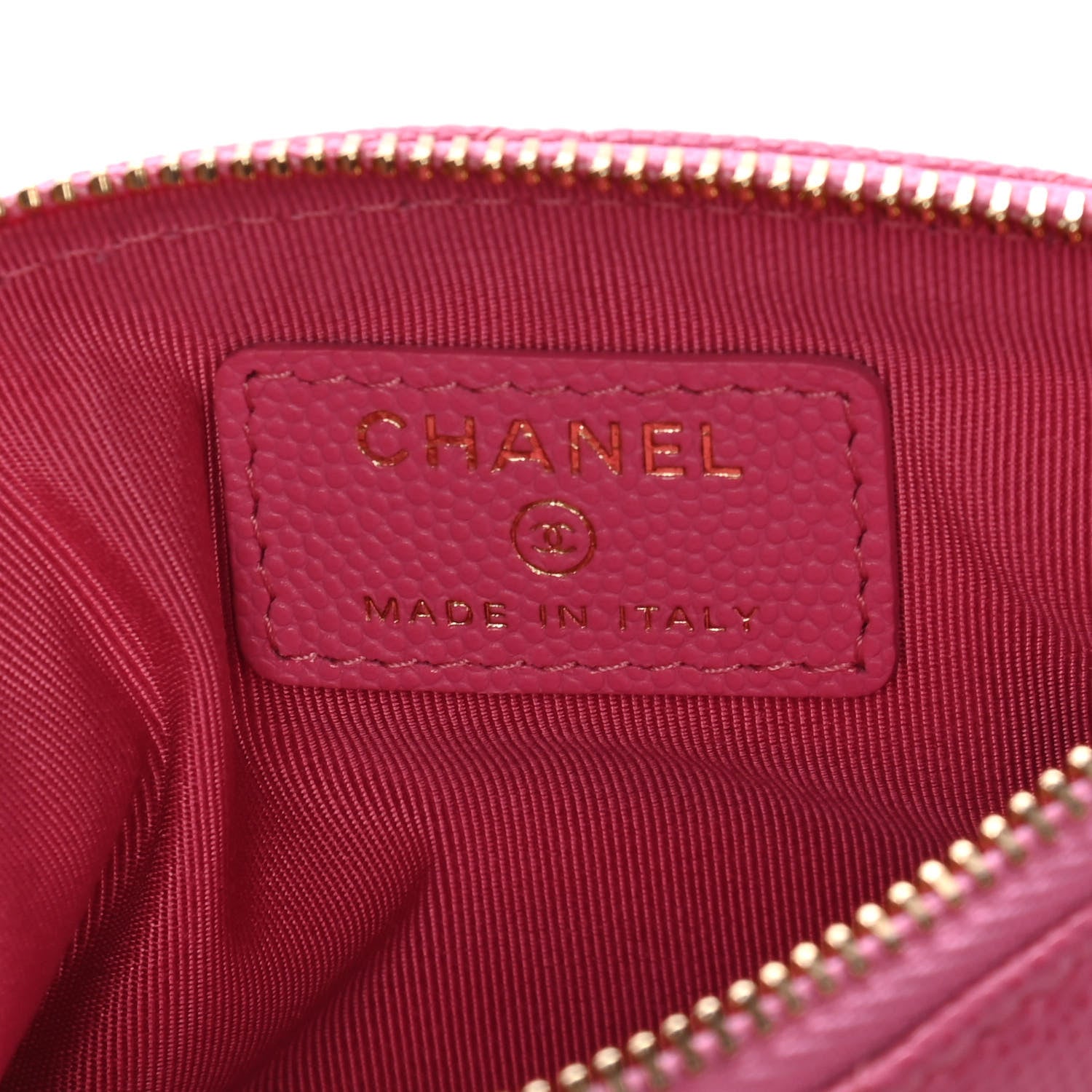 Chanel Caviar Quilted Small Cosmetic Case Pink 6 of 9