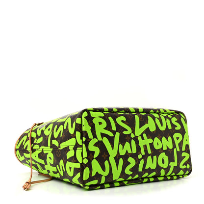 Louis Vuitton Monogram Graffiti Neverfull GM Green 4 of 9