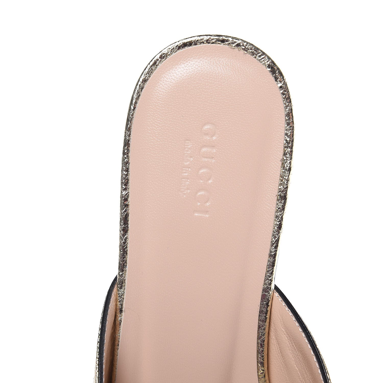 Gucci Galassia Womens GG Marmont Fringe Slippers 38.5 Platino 6 of 8
