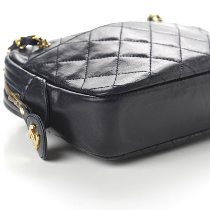 Chanel Lambskin Quilted Camera Case Black 6 of 12