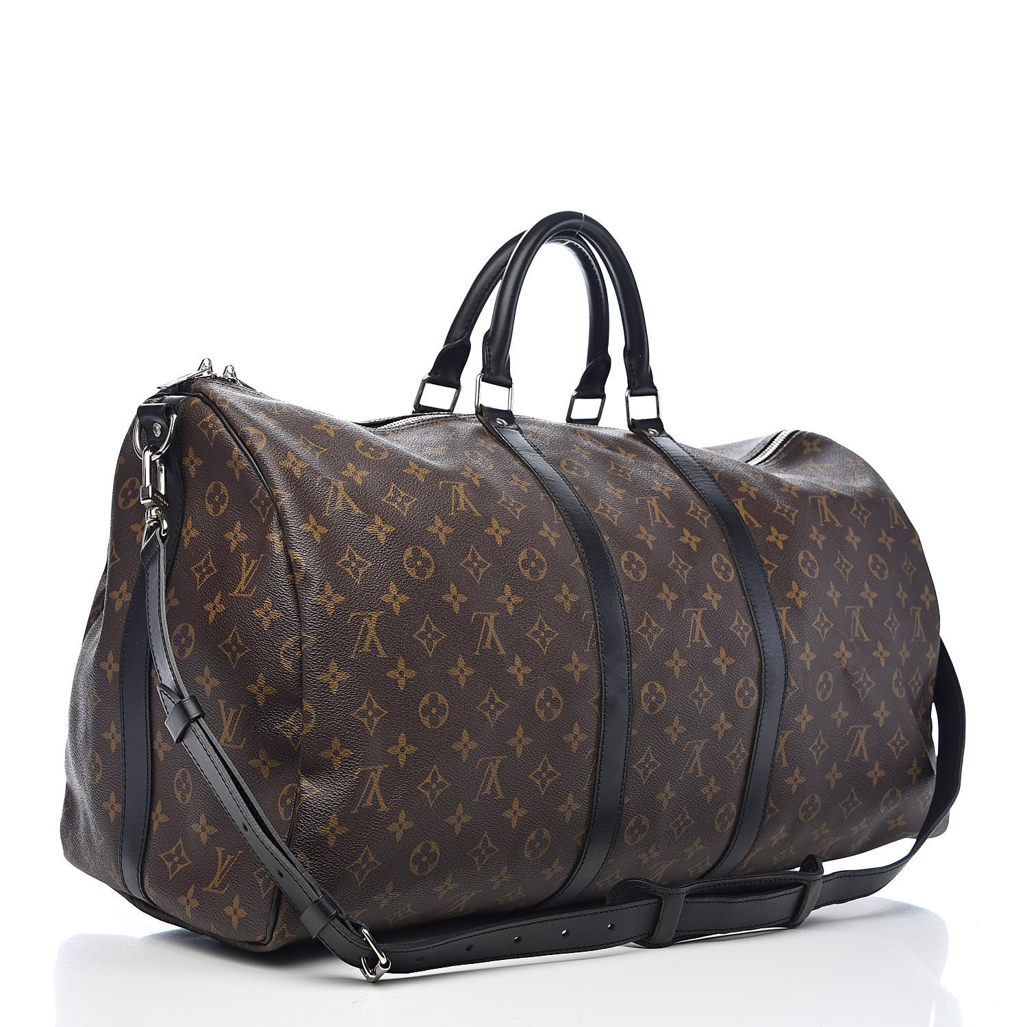 Louis Vuitton Monogram Macassar Keepall Bandouliere 55 3 of 10