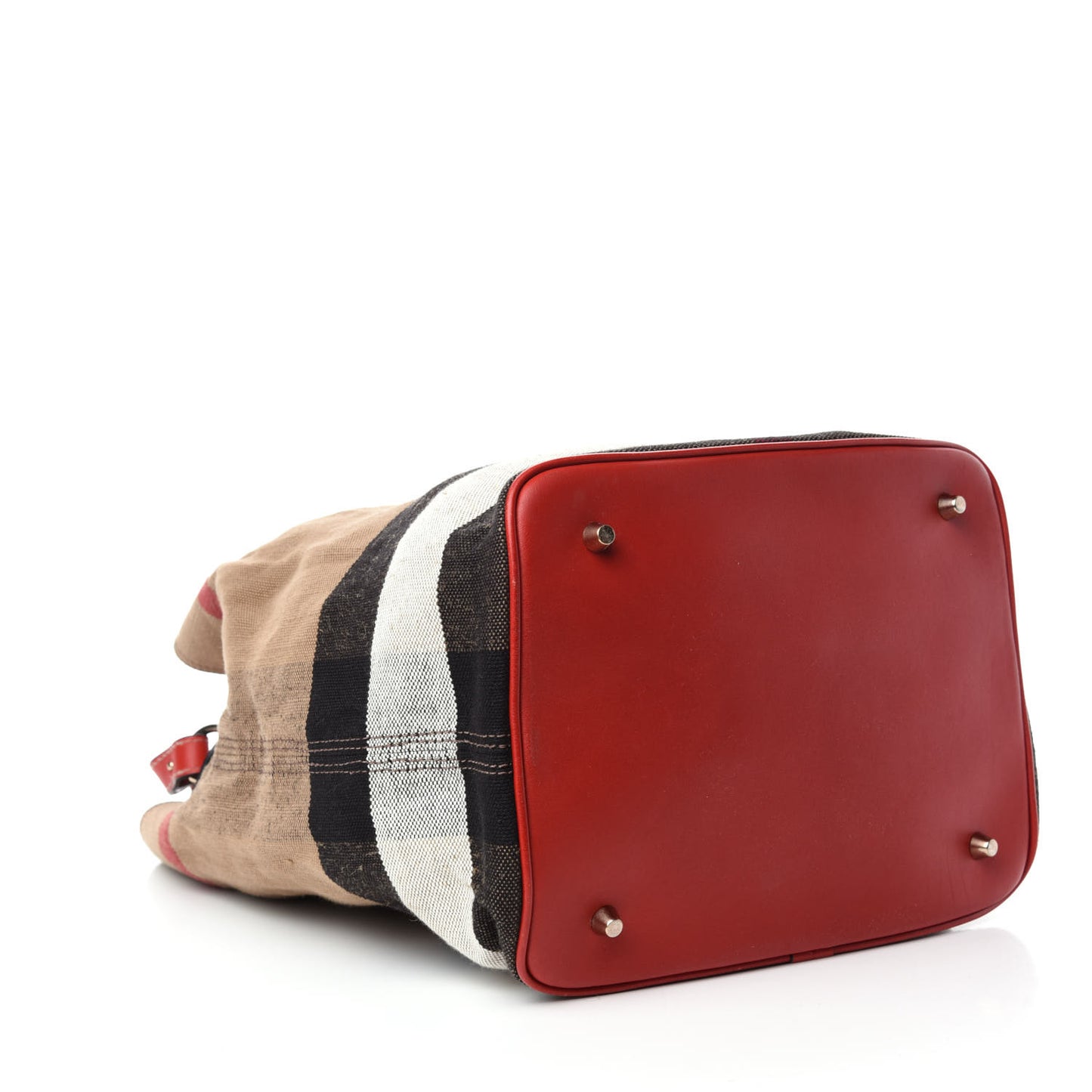 Canvas Mega Check Medium Susanna Hobo Red