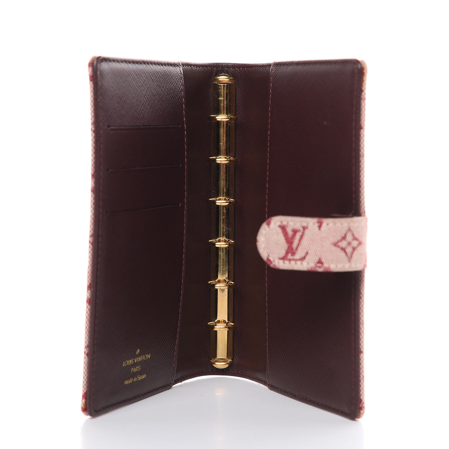 Mini Lin Small Ring Agenda Cover Cherry