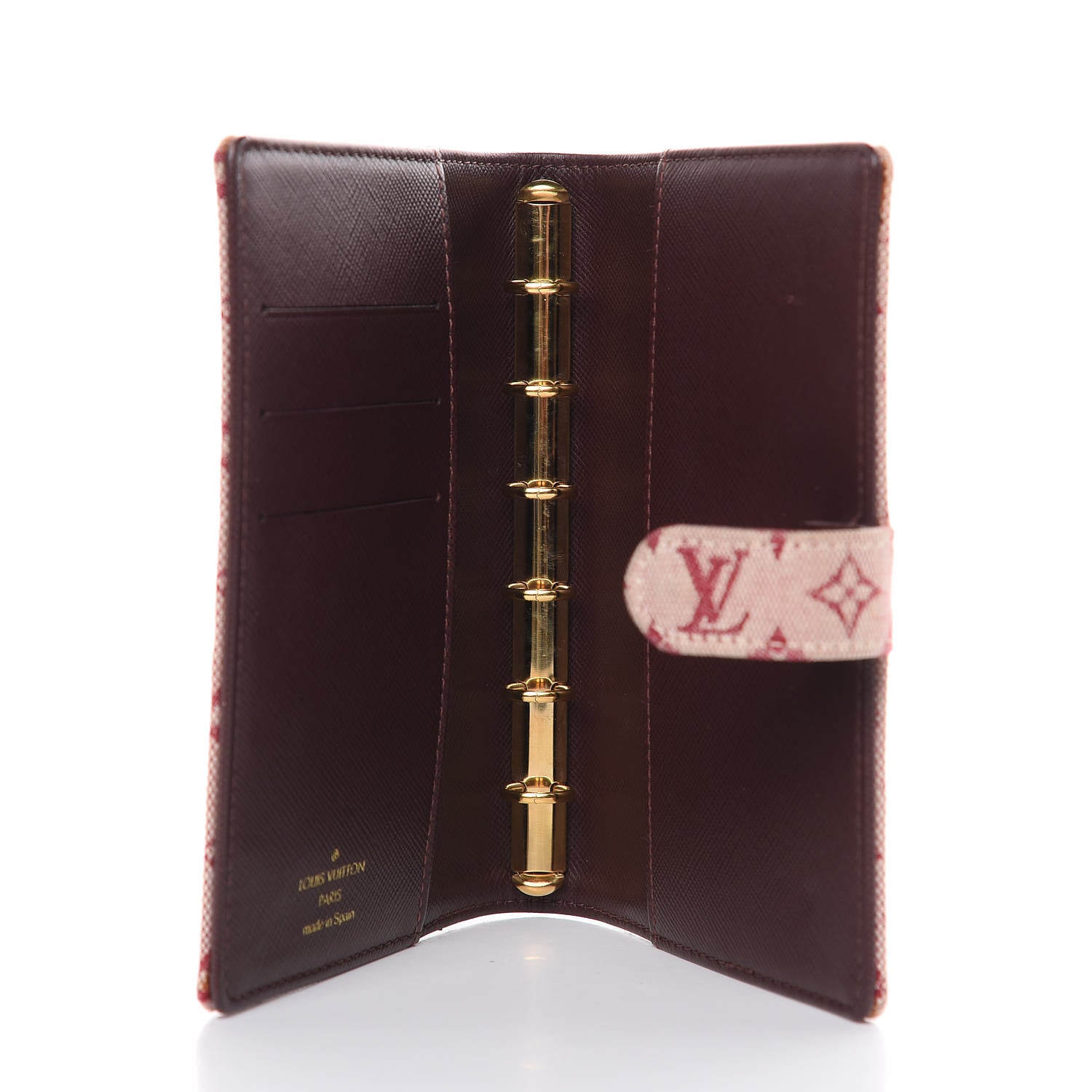 Louis Vuitton Mini Lin Small Ring Agenda Cover Cherry 5 of 9