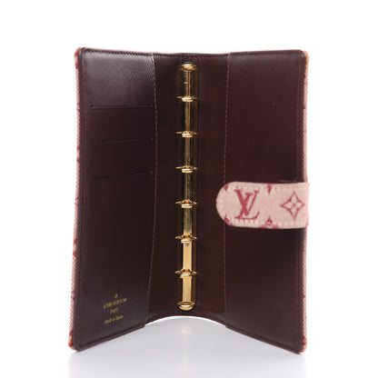 Louis Vuitton Mini Lin Small Ring Agenda Cover Cherry 5 of 9
