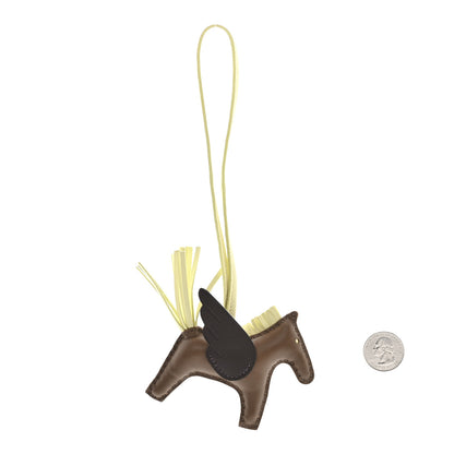 Hermes Milo Lambskin Grigri Rodeo Pegase Horse Bag Charm PM Etoupe Jaune Milton Rouge Sellier 2 of 5