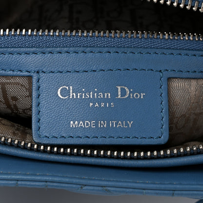 Christian Dior Lambskin Cannage Large Lady Dior Blue 6 of 10