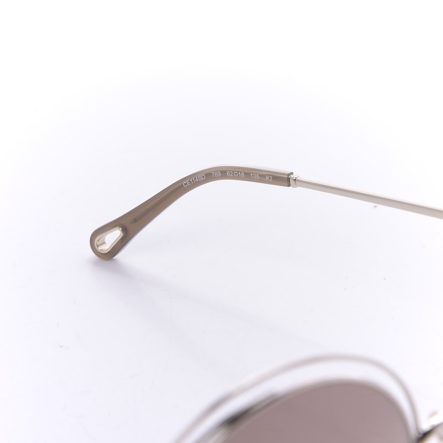 Chloe Metal Oversized Round Carlina Oversized Round Sunglasses CE114S Gold 5 of 7