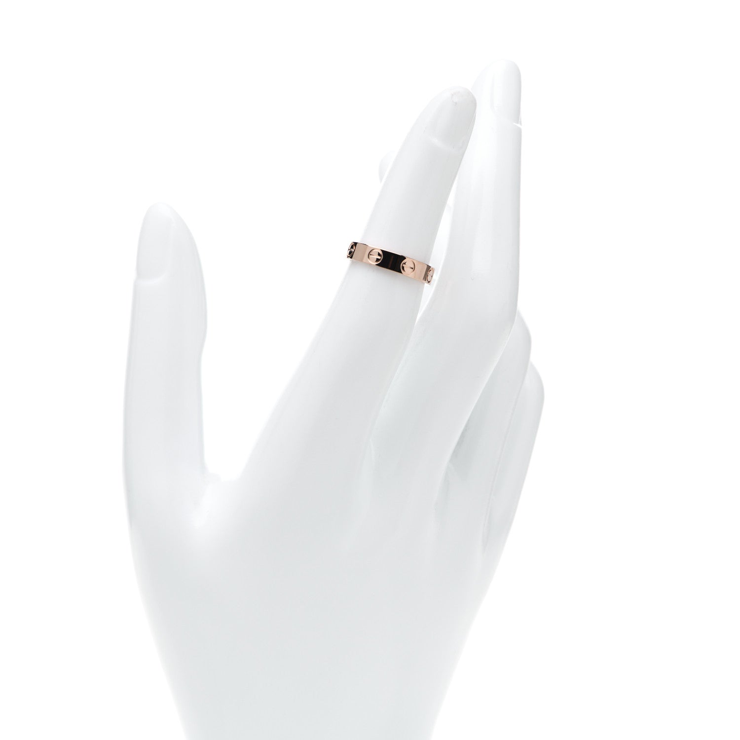 Cartier 18K Pink Gold 3.5mm LOVE Wedding Band Ring 48 4.5 2 of 5